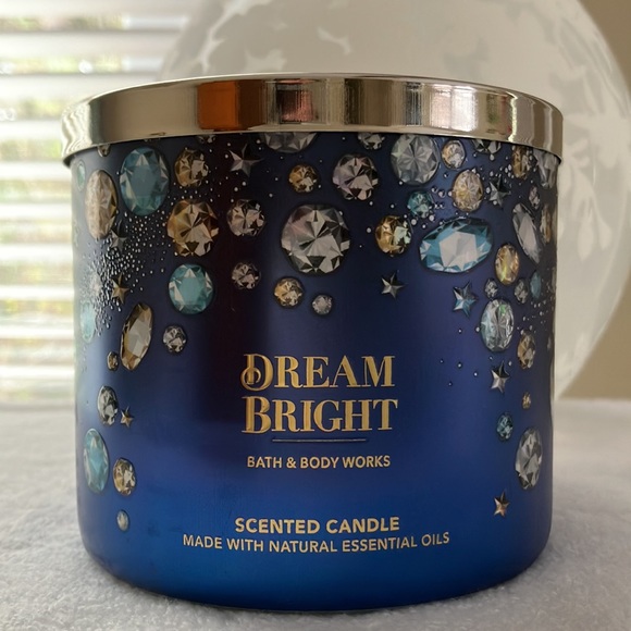 🎉HP 🎉DREAM BRIGHT 3 WICK SCENTED CANDLE LIMITED EDITION Bath & Body Works NEW - Picture 2 of 6